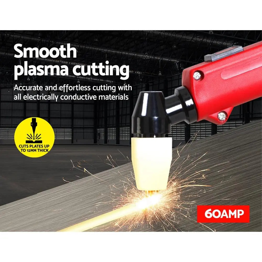 Giantz 60Amp Inverter Welder Plasma Cutter Gas DC iGBT Welding Machine Portable Deals499