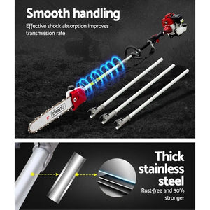Giantz 62CC Pole Chainsaw Petrol Chain Saw Brush Cutter Brushcutter Tree Deals499