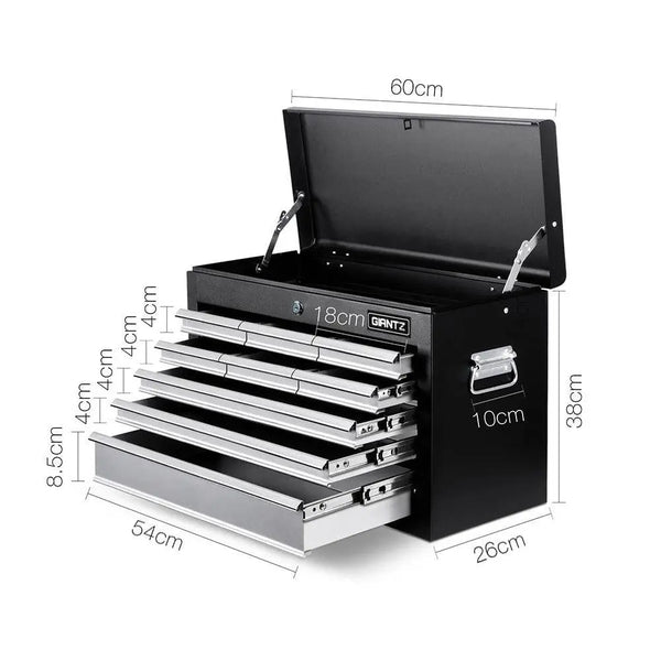 Giantz 9 Drawer Mechanic Tool Box Storage - Black & Grey Deals499
