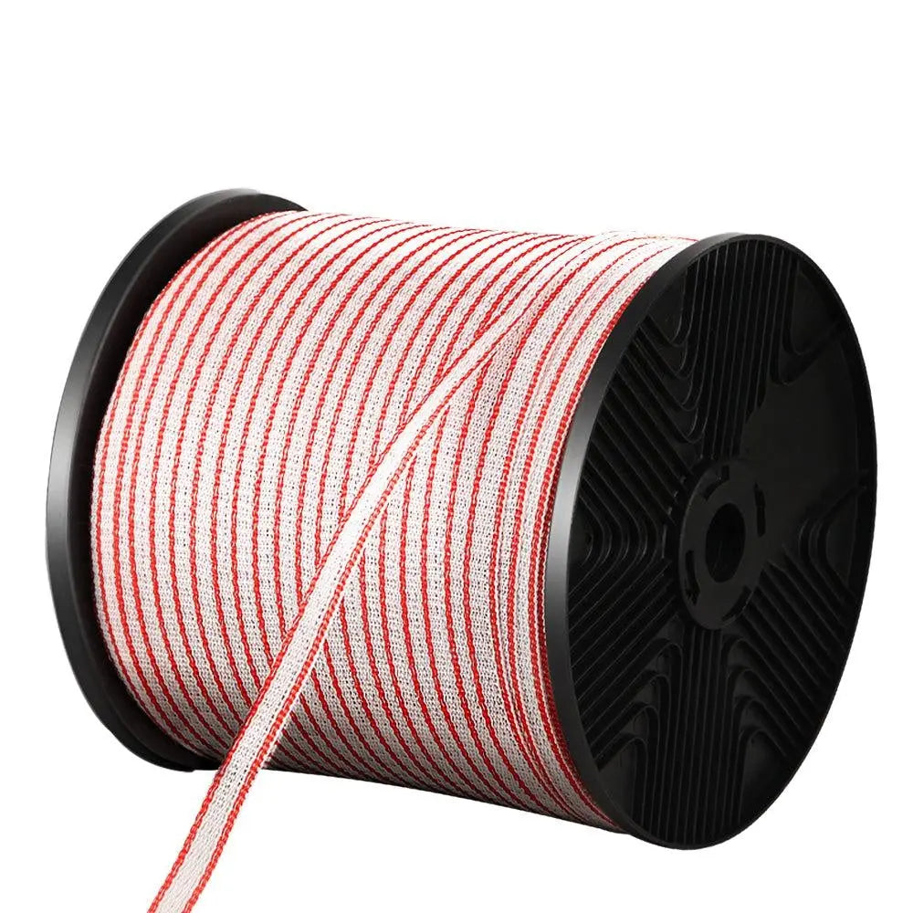Giantz Electric Fence Wire 400M Tape Fencing Roll Energiser Poly Stainless Steel Deals499