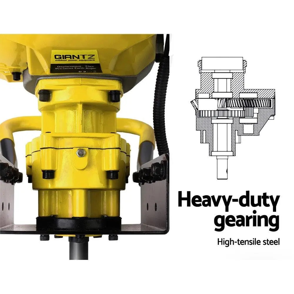 Giantz Post Hole Digger Only Engine 80CC Petrol Motor Diggers Earth Auger Deals499