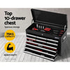 Giantz Tool Box Chest Trolley 16 Drawers Cabinet Cart Garage Toolbox Black Deals499