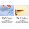 Giselle Bedding 2X Memory Foam Wedge Pillow Neck Back Support with Cover Waterproof Blue Giselle