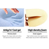 Giselle Bedding 2X Memory Foam Wedge Pillow Neck Back Support with Cover Waterproof White Blue Giselle