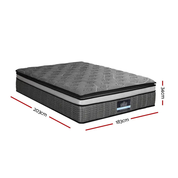 Giselle Bedding 34cm Mattress Double Layer Pocket Spring King from Deals499 at Deals499