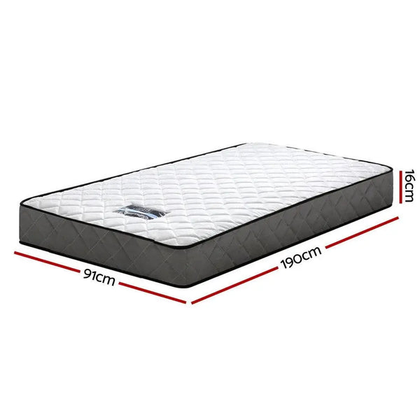 Giselle Bedding Alzbeta Bonnell Spring Mattress 16cm Thick  Single Giselle