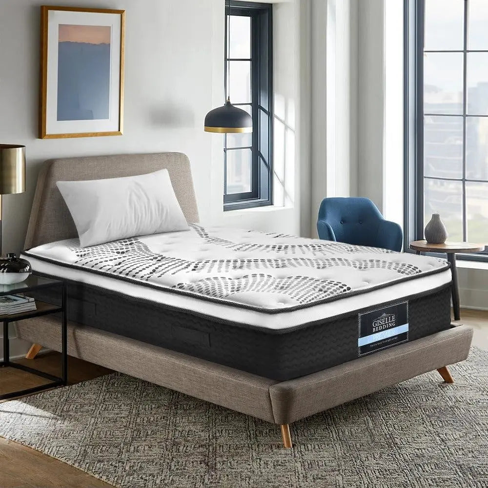Giselle Bedding Como Euro Top Pocket Spring Mattress 32cm Thick  King Single Giselle