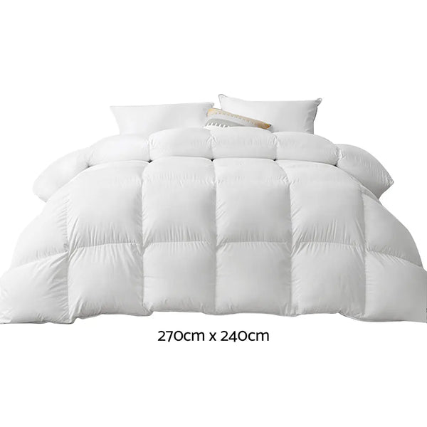 Giselle Bedding Duck Down Feather Quilt 500GSM Super King from Deals499 at Deals499