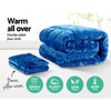 Giselle Bedding Faux Mink Quilt Queen Size Navy from Deals499 at Deals499