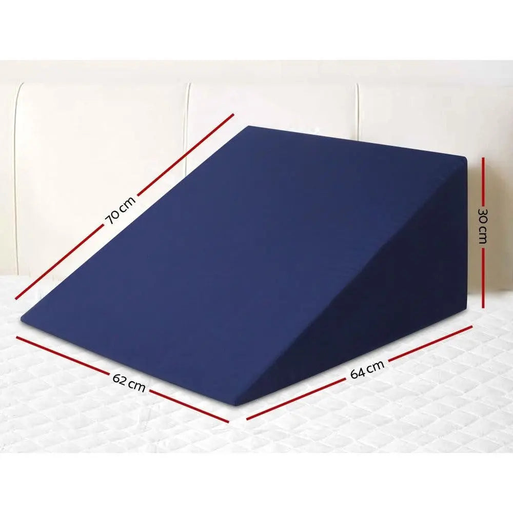 Giselle Bedding Foam Wedge Back Support Pillow - Blue Giselle