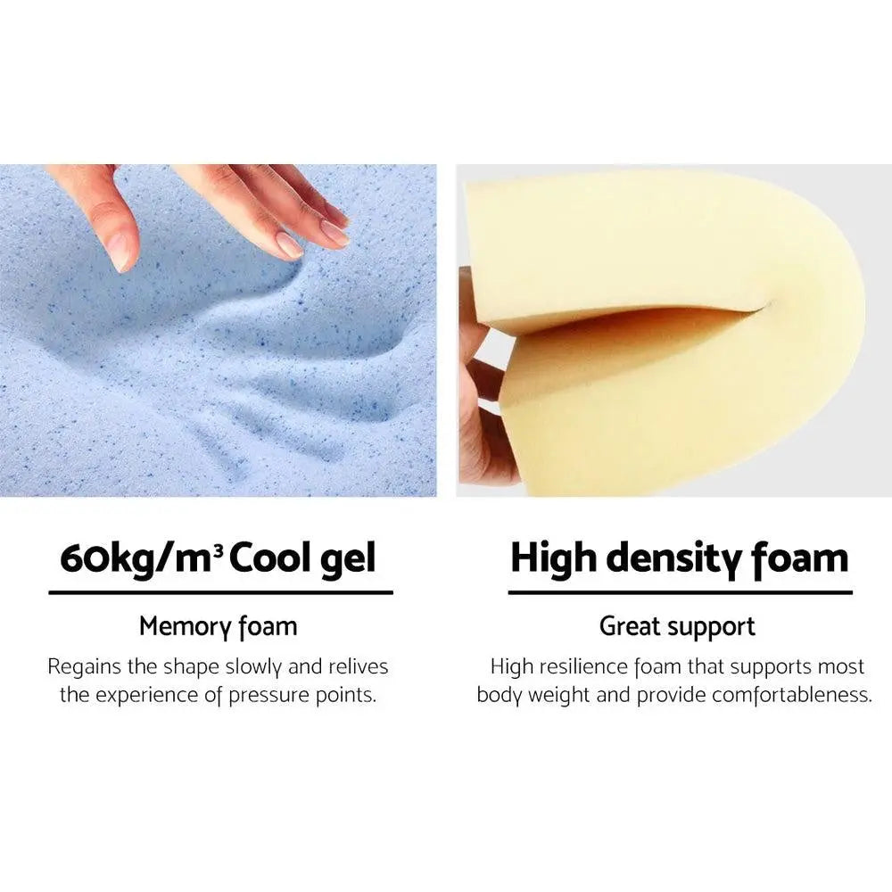 Giselle Bedding Foam Wedge Back Support Pillow - Blue Giselle