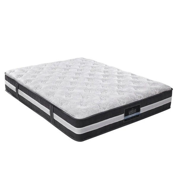 Giselle Bedding Lotus Tight Top Pocket Spring Mattress 30cm Thick  Queen Giselle