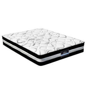 Giselle Bedding Mykonos Euro Top Pocket Spring Mattress 30cm Thick  Queen Giselle