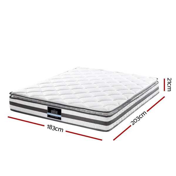 Giselle Bedding Normay Bonnell Spring Mattress 21cm Thick  King Giselle