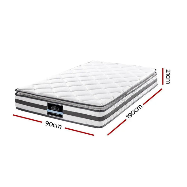 Giselle Bedding Normay Bonnell Spring Mattress 21cm Thick  Single Giselle