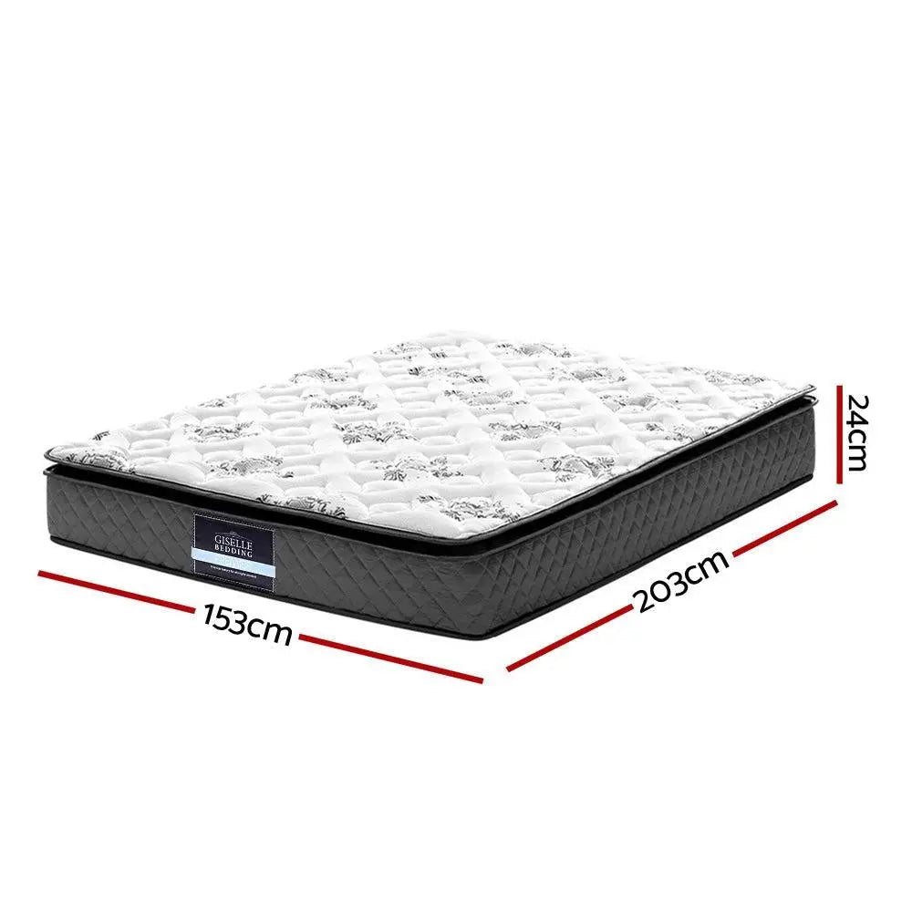 Giselle Bedding Rocco Bonnell Spring Mattress 24cm Thick  Queen Giselle