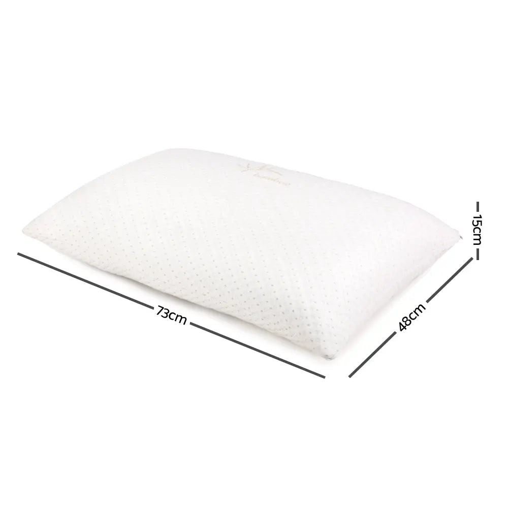 Giselle Bedding Set of 2 Single Bamboo Memory Foam Pillow Giselle