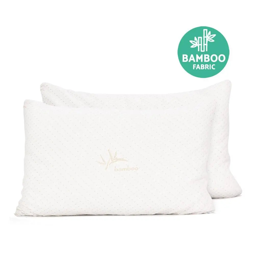 Giselle Bedding Set of 2 Single Bamboo Memory Foam Pillow Giselle