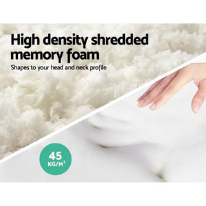 Giselle Bedding Set of 2 Visco Elastic Memory Foam Pillows Giselle