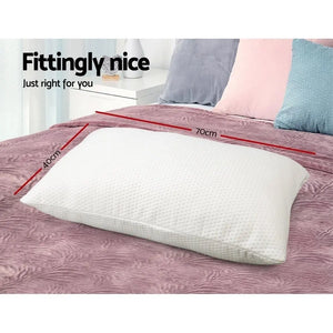 Giselle Bedding Set of 2 Visco Elastic Memory Foam Pillows Giselle