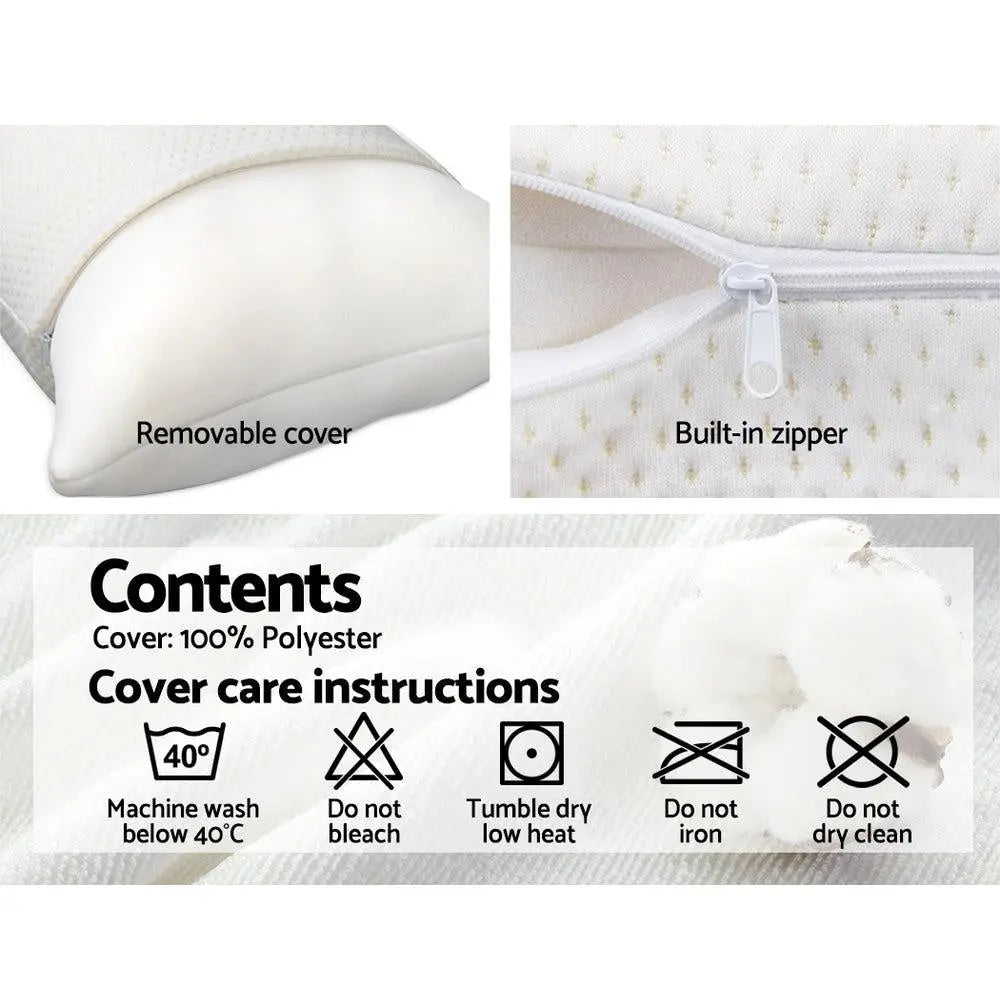 Giselle Bedding Set of 2 Visco Elastic Memory Foam Pillows Giselle