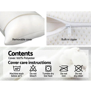Giselle Bedding Set of 2 Visco Elastic Memory Foam Pillows Giselle