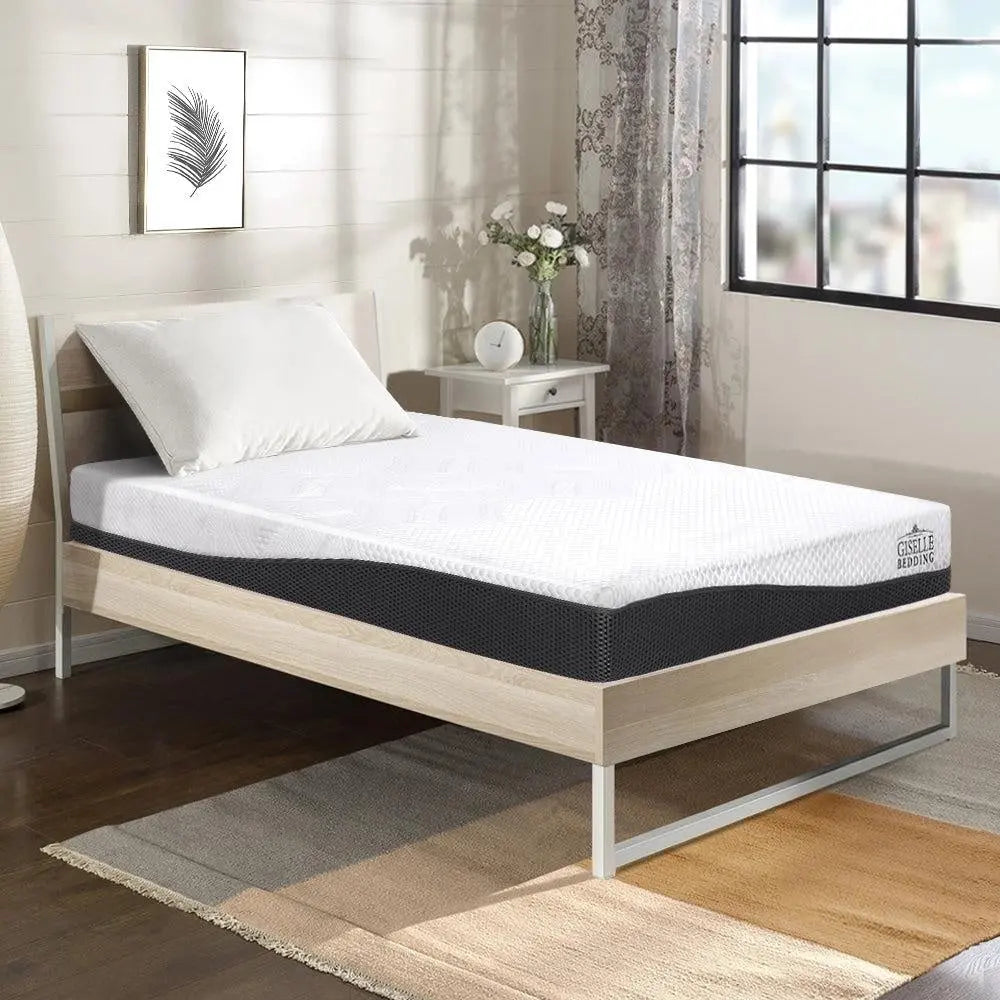 Giselle Bedding Single Size Memory Foam Mattress Cool Gel without Spring Giselle