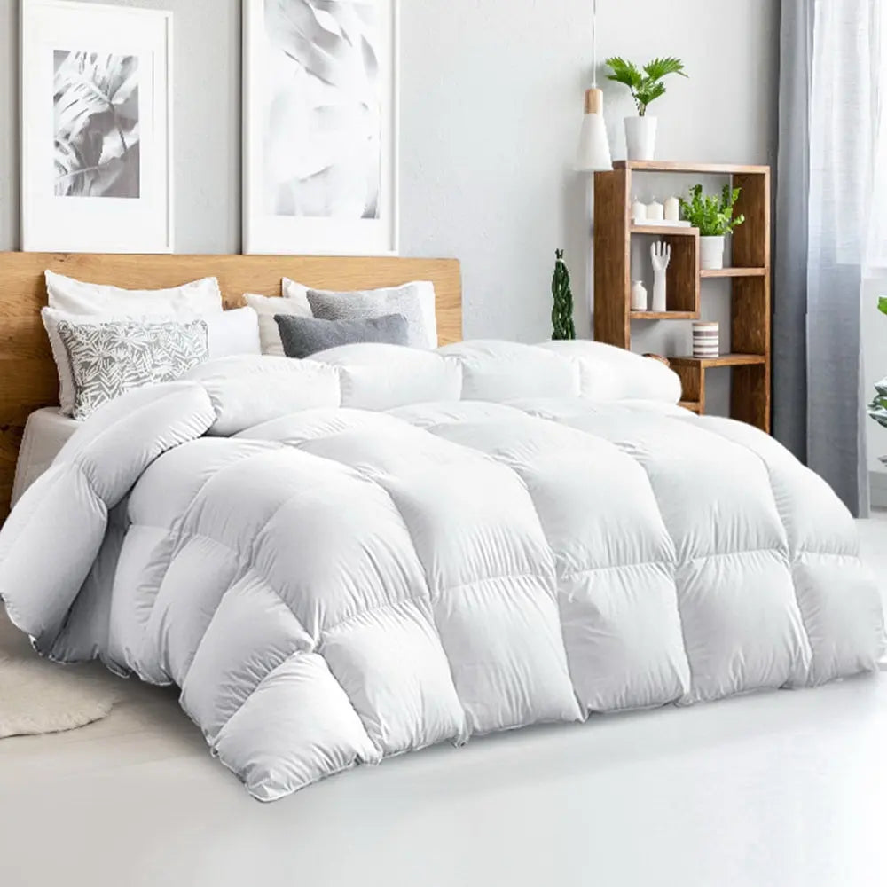 Giselle Bedding Super King 500GSM Goose Down Feather Quilt Deals499