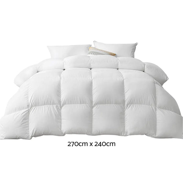 Giselle Bedding Super King 800GSM Goose Down Feather Quilt from Deals499 at Deals499