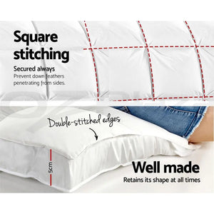 Giselle King Single Mattress Topper Bamboo Fibre Pillowtop Protector Giselle