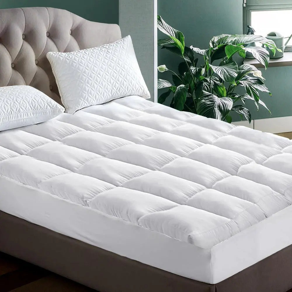 Giselle King Single Mattress Topper Pillowtop 1000GSM Microfibre Filling Protector Giselle