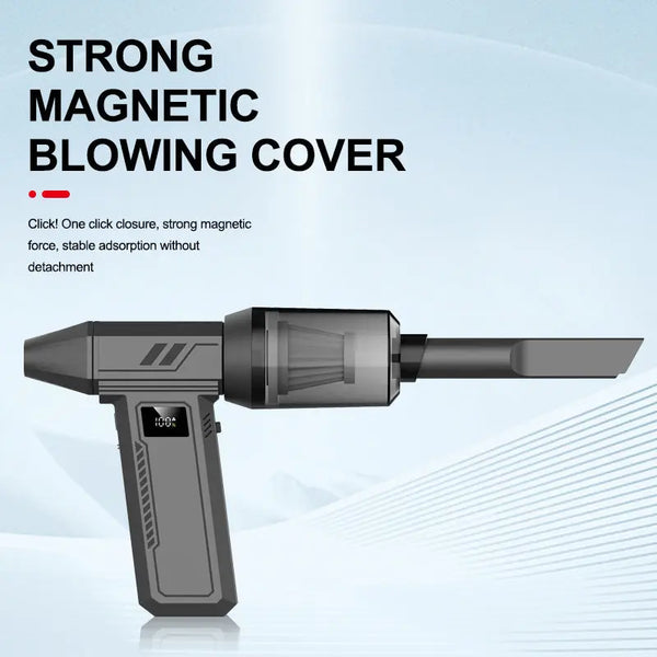 Grey 130,000 Turn Compact Handheld Air Blower and Vacuum Cleaner with Dual Functionality from Deals499 at Deals499