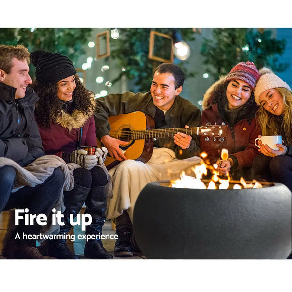 Grillz Outdoor Portable Fire Pit Bowl Wood Burning Patio Oven Heater Fireplace from Deals499 at Deals499
