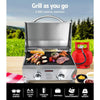 Grillz Portable Gas BBQ LPG Oven Camping Cooker Grill 2 Burners Stove Outdoor Deals499