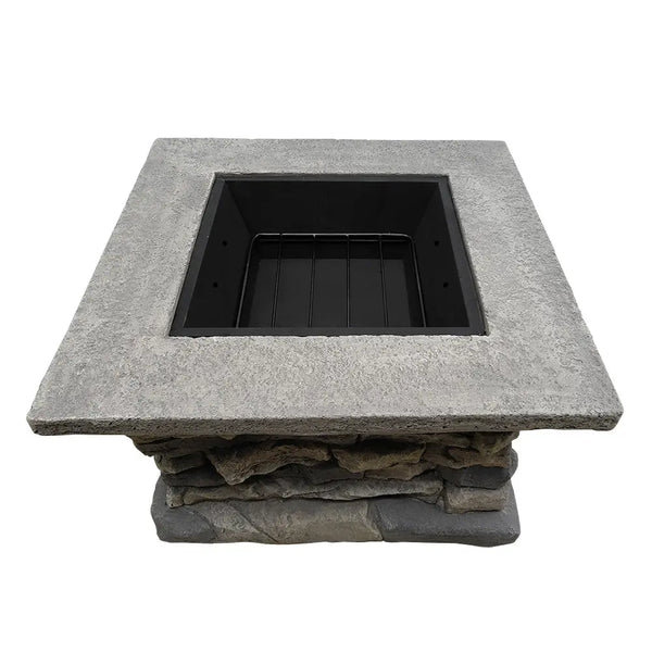 Grillz Stone Base Outdoor Patio Heater Fire Pit Table Deals499