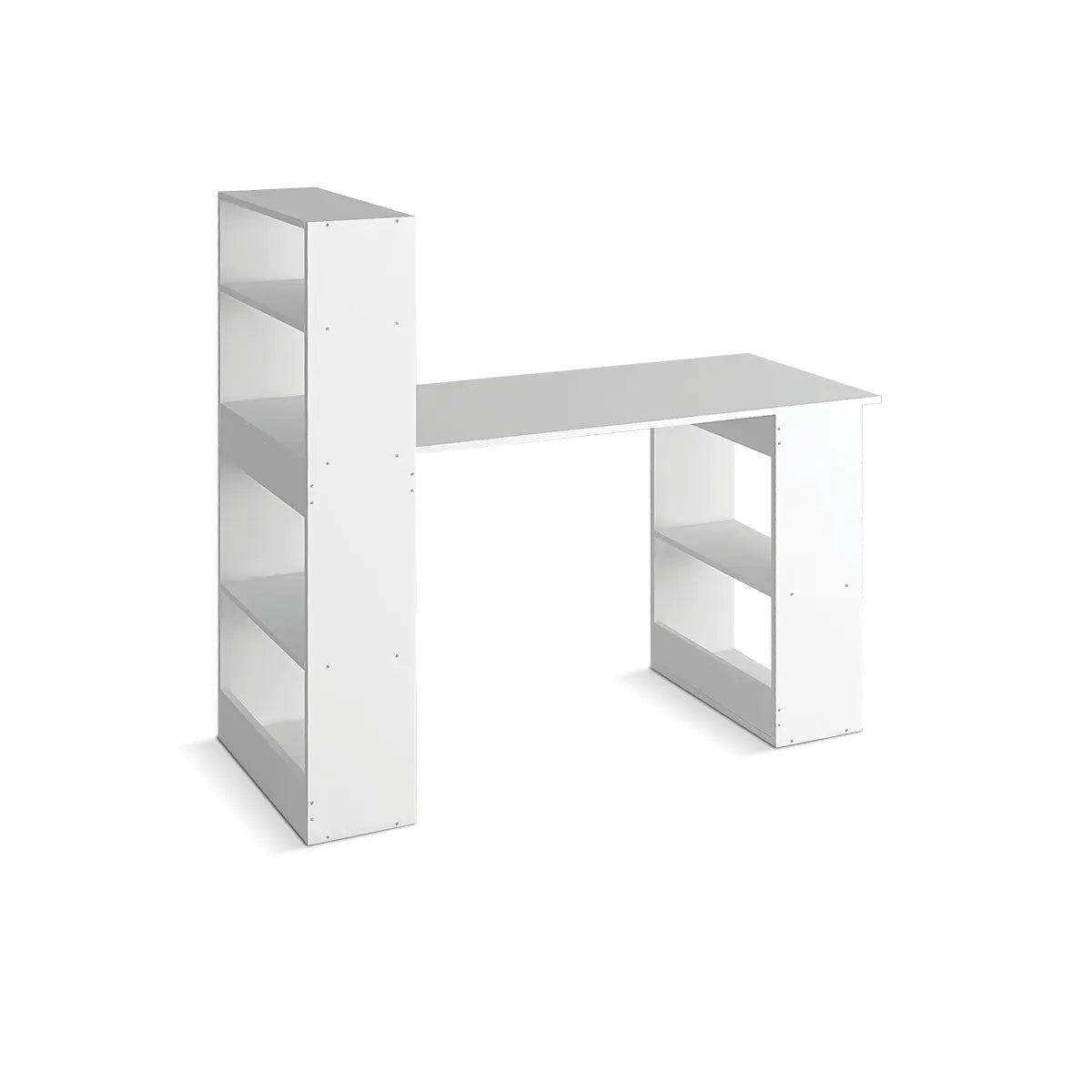 Home Master Computer/Work Desk Attached Shelving Spacious Modern 120 x 120cm Deals499