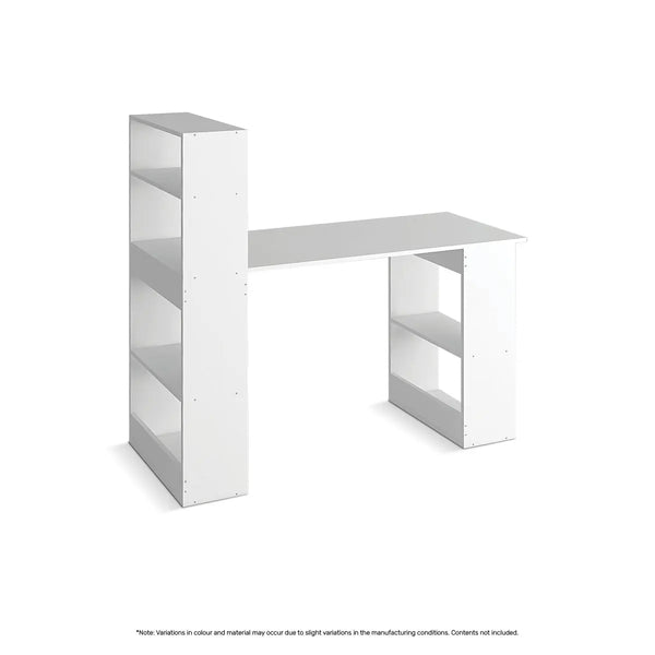 Home Master Computer/Work Desk Attached Shelving Spacious Modern 120 x 120cm Deals499