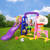 Keezi Kids 7-in-1 Slide Swing with Basketball Hoop Toddler Outdoor Indoor Play Deals499
