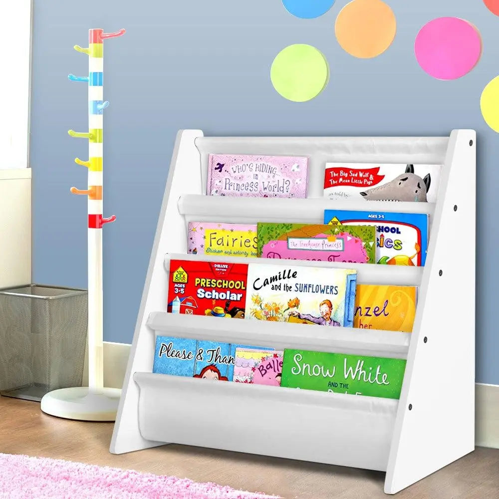 Keezi Kids Bookshelf Shelf Children Bookcase Magazine Rack Organiser Display Deals499