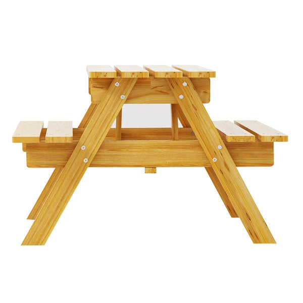 Keezi Kids Outdoor Table and Chairs Picnic Bench Seat Children Wooden Indoor Deals499