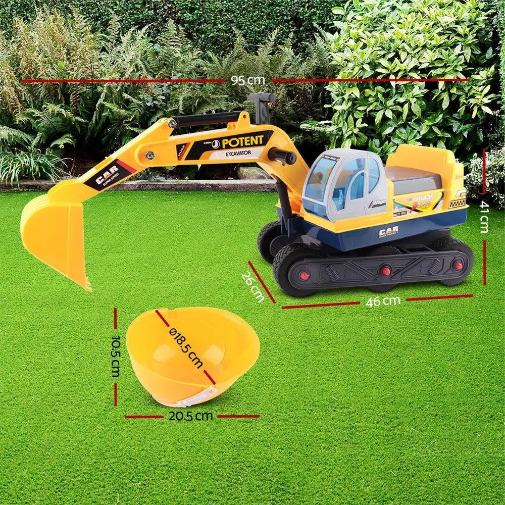 Keezi Kids Ride On Excavator - Yellow Deals499