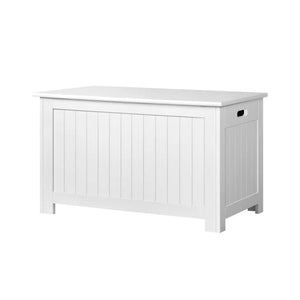 Keezi Kids Wooden Toy Chest Storage Blanket Box White Children Room Organiser Deals499