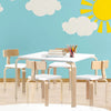 Keezi Nordic Kids Table Chair Set Desk 5PC Activity Dining Study Children Modern Deals499