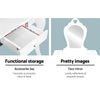Keezi White Kids Vanity Dressing Table Stool Set Mirror Princess Children Makeup Deals499