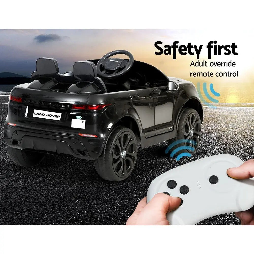 Kids Ride On Car Licensed Land Rover 12V Electric Car Toys Battery Remote Black Deals499