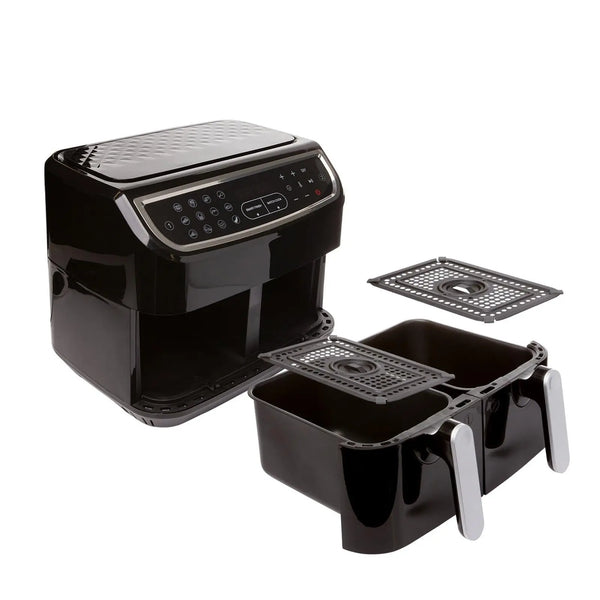 Kitchen Couture DUO 2-Basket 12-in-1 Digital Air Fryer 2 x 4.5 Litre LED Display Black Deals499