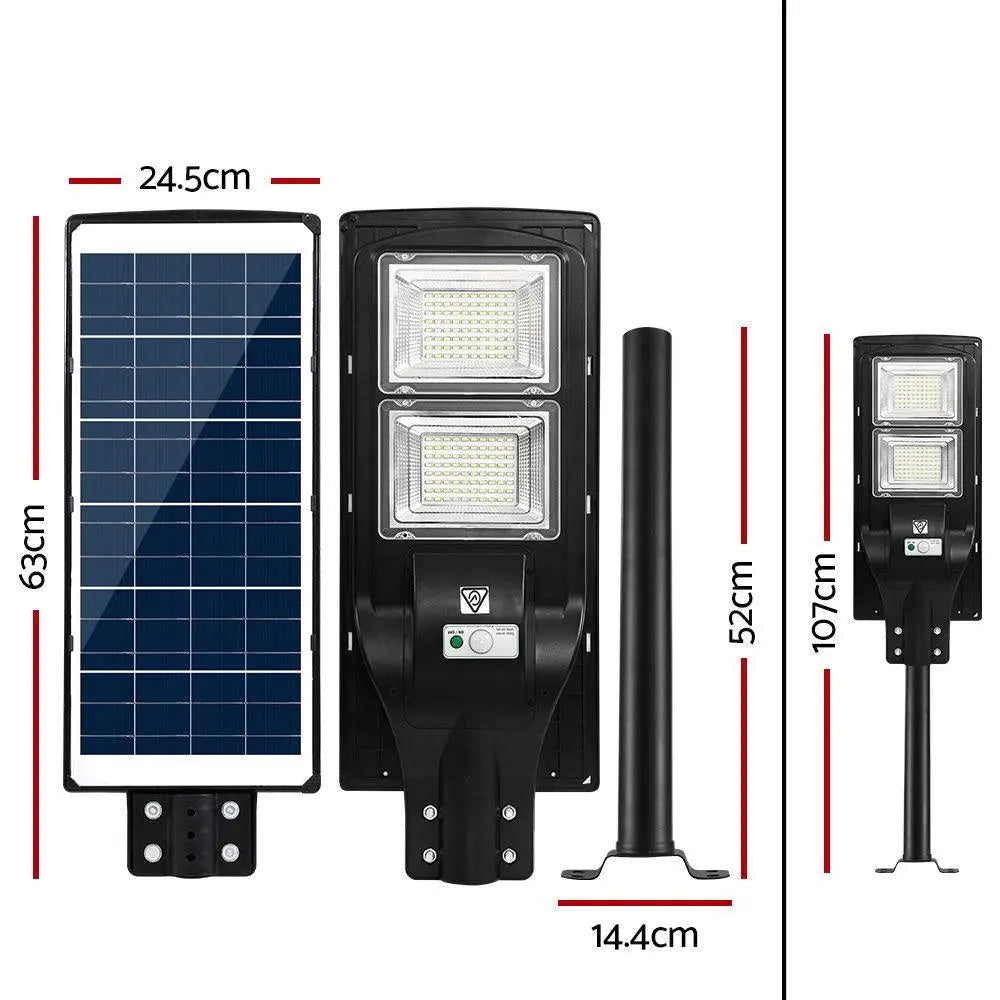 Leier Set of 2 LED Solar Lights Street Flood Sensor Outdoor Garden Light 120W Deals499