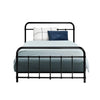 Metal Bed Frame King Single Size Platform Foundation Mattress Base Leo Black Deals499