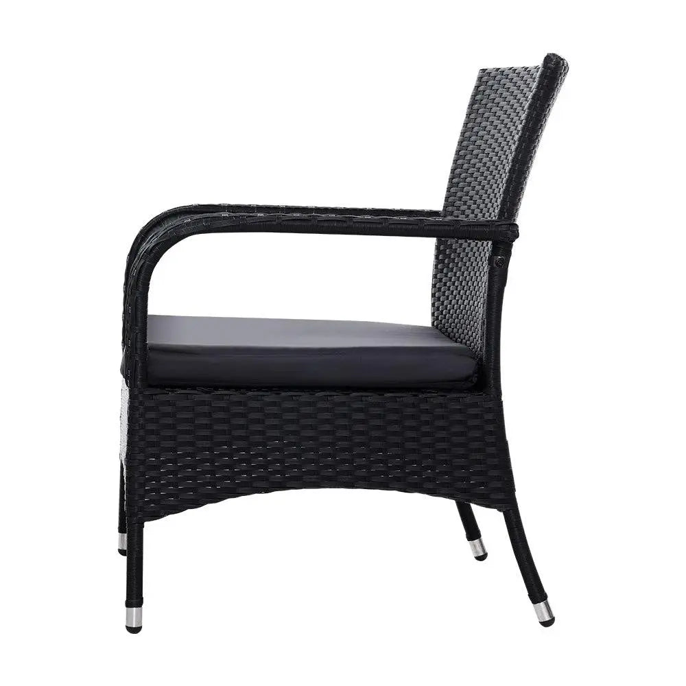 Outdoor Furniture Patio Set Wicker Outdoor Conversation Set Chairs Table 3PCS Deals499