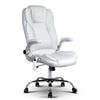 PU Leather 8 Point Massage Office Chair - White Deals499